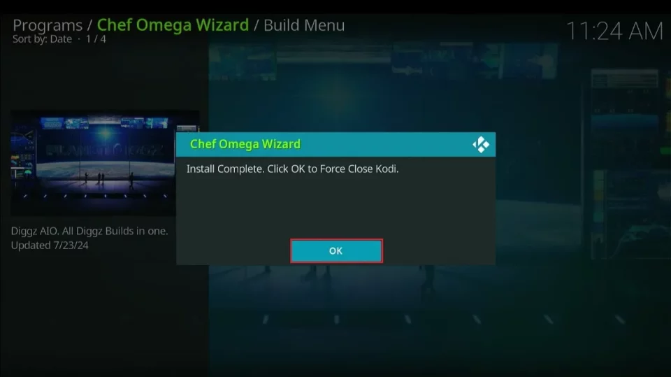 force close kodi