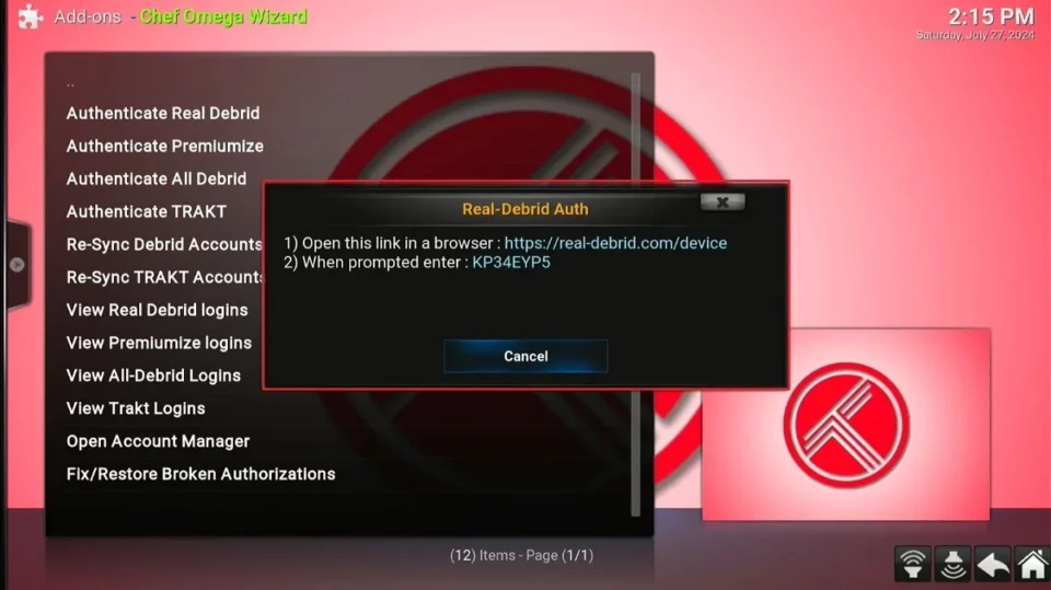 real debrid authorization link