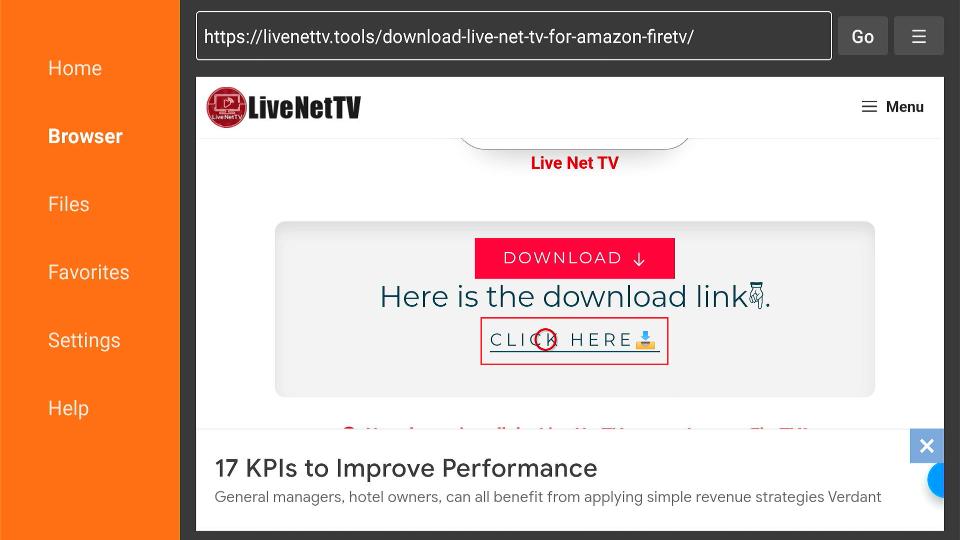 Select Click Here