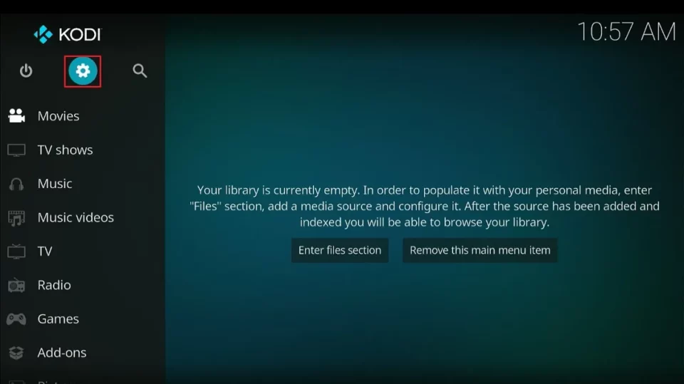 kodi settings
