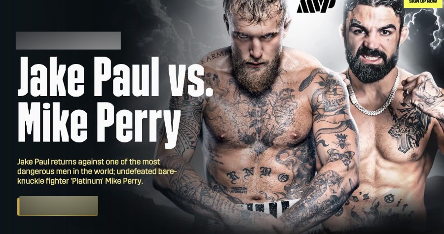 Paul vs Perry on DAZN online