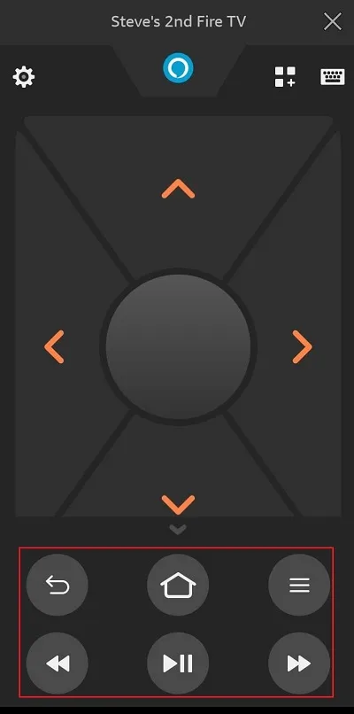 app buttons