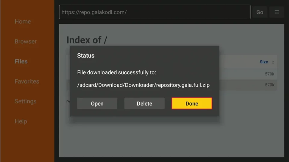 click done