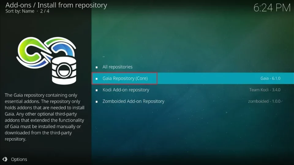 select gaia repository core
