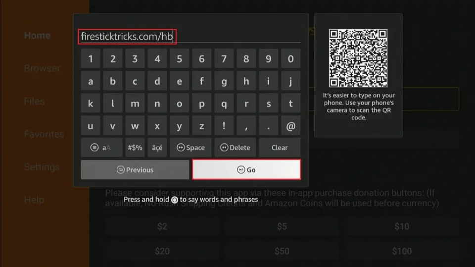 enter hb player url