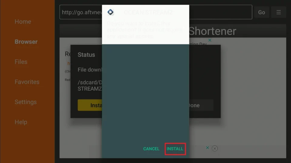 install oceanstreamz