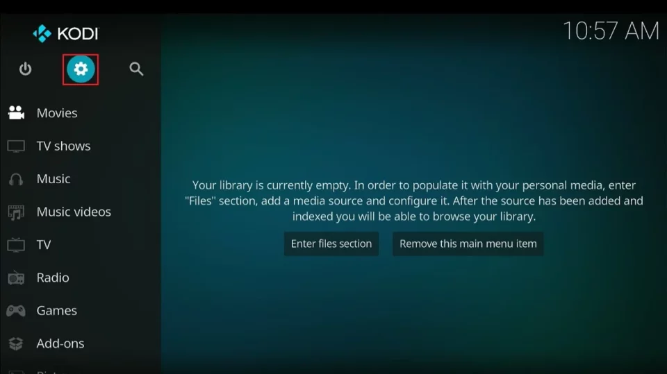 kodi settings
