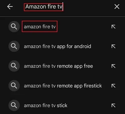 type amazon fire tv