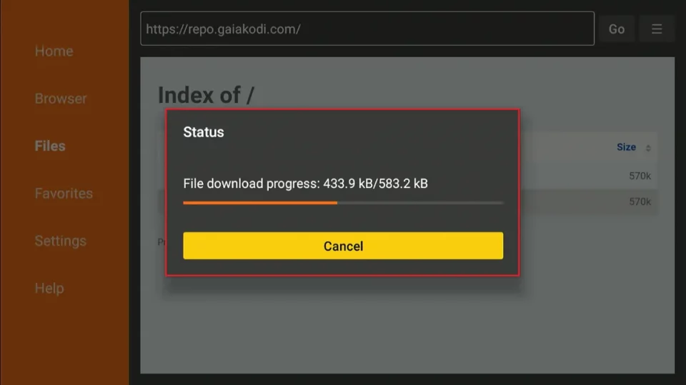 file download progress