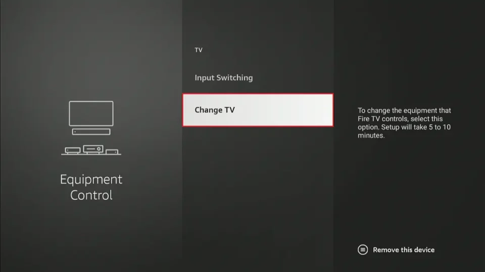 select change tv