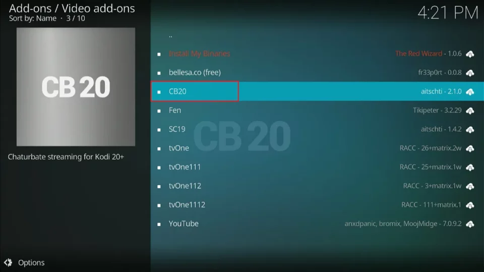 select cb20