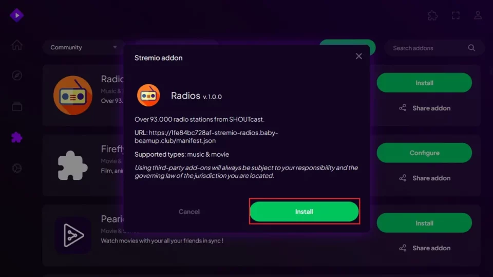 select install