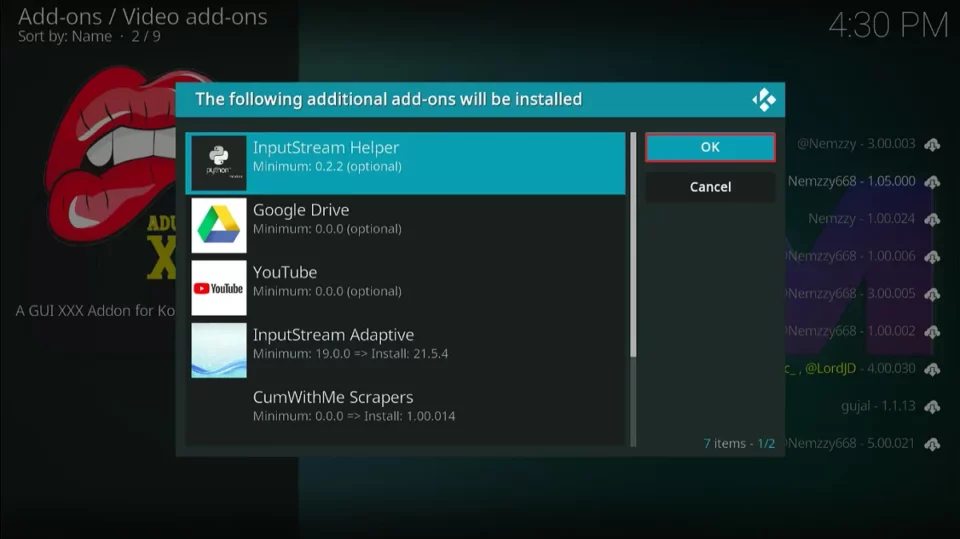 additional addons