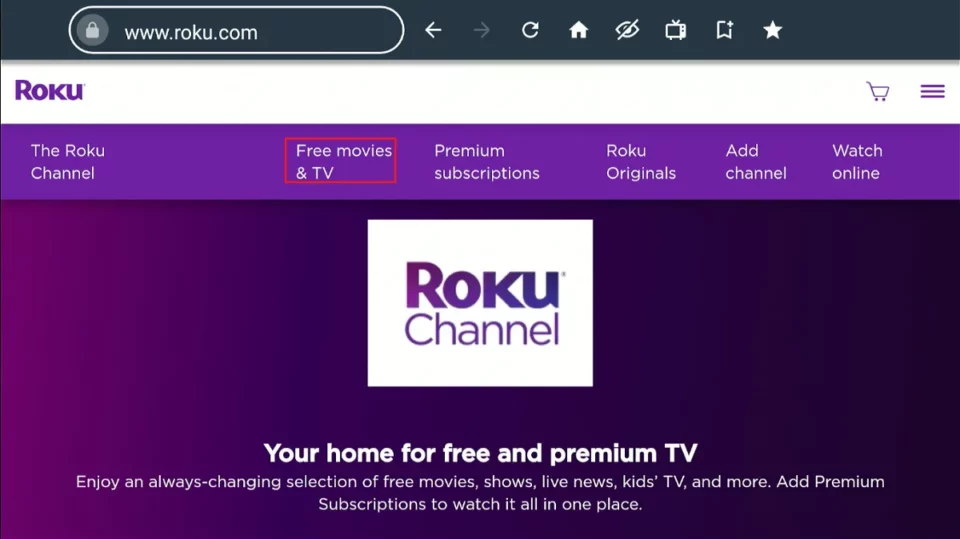select free movies and tv