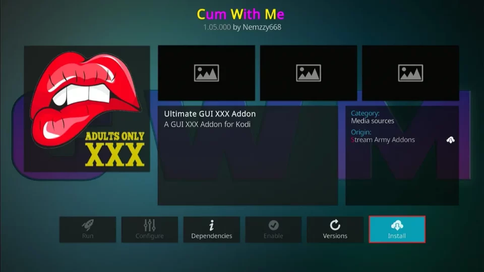 select install cum with me