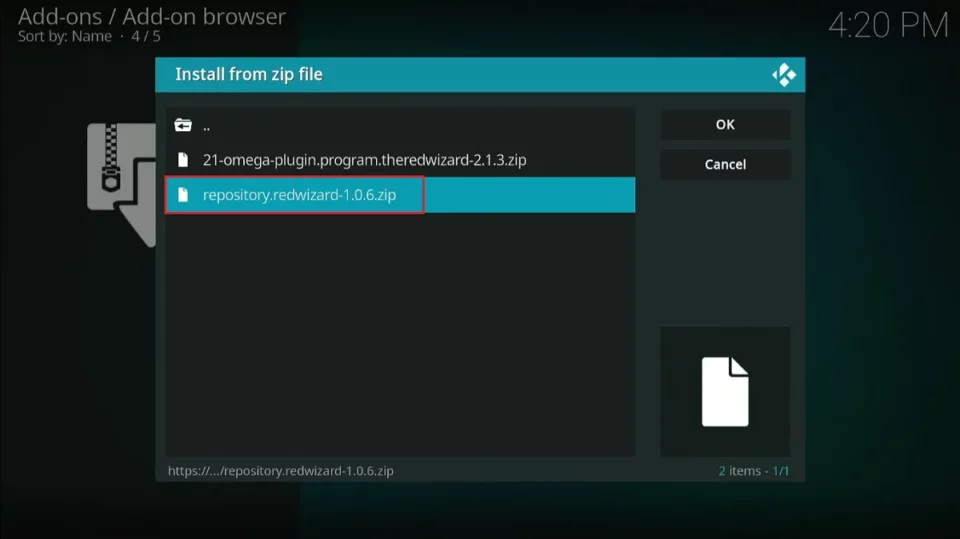 redwizard zip file