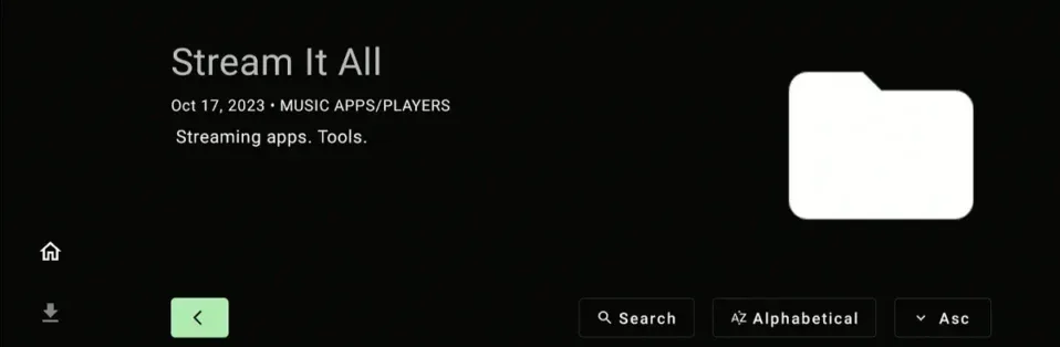 Stream it all code