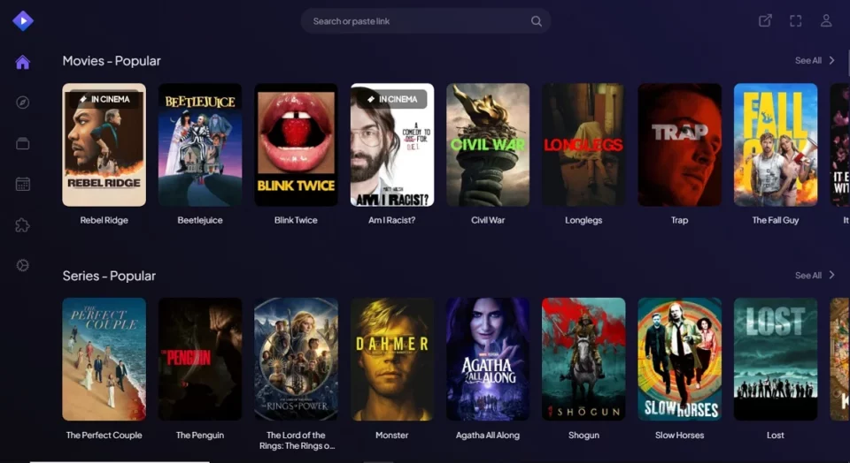 stremio home page