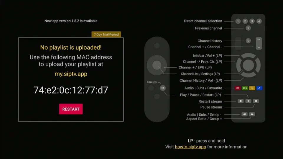 sip tv activation