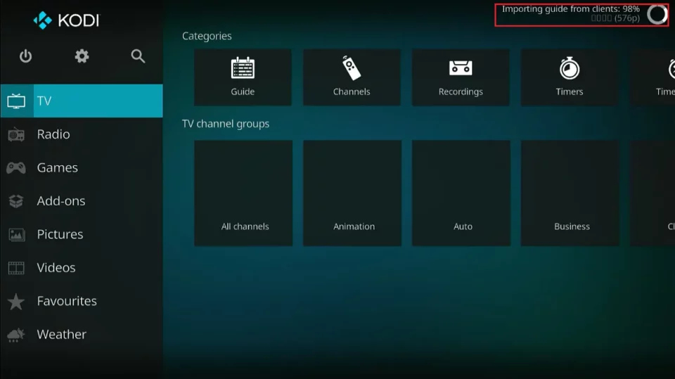 importing guide from the client