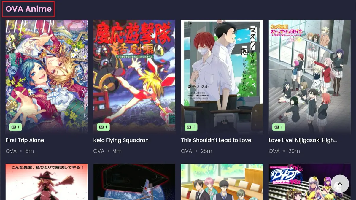 ova anime