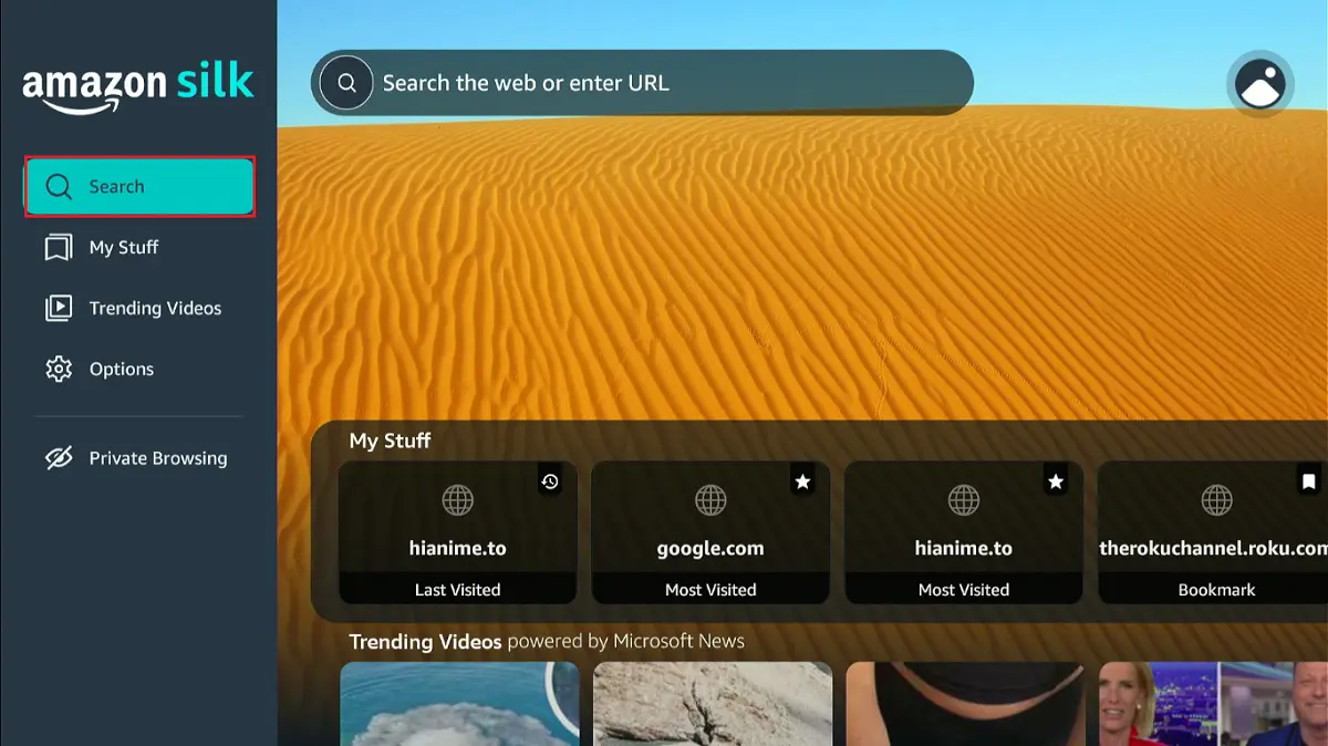 select search