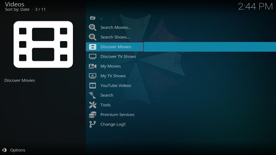 select discover movies