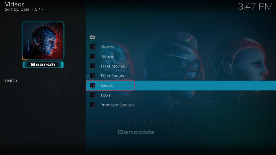 select search