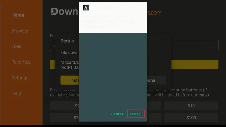 select install