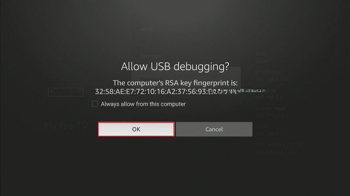 select ok