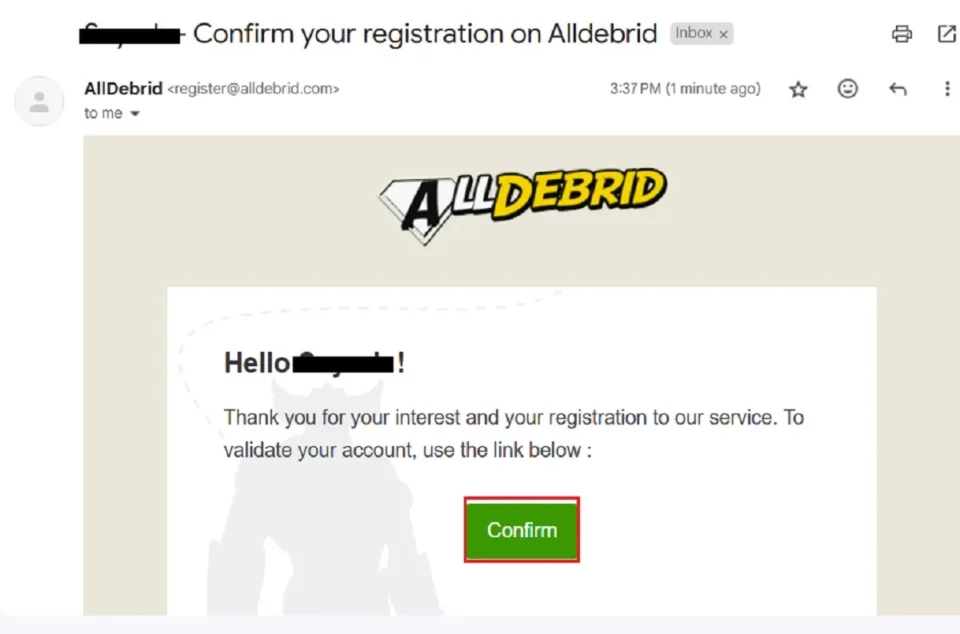 confirm registration 
