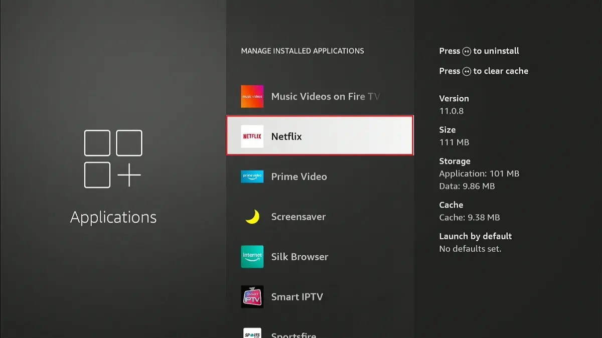 select netflix