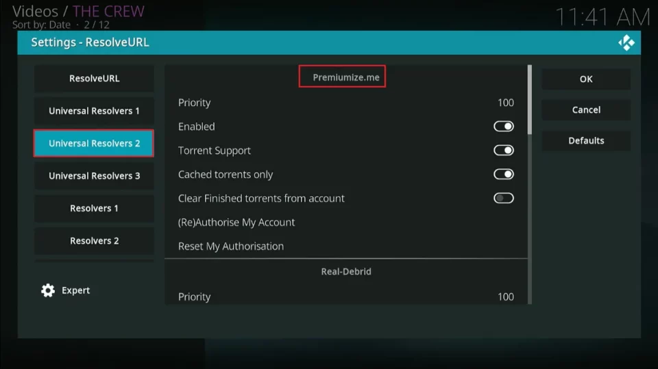 universal resolver premiumize