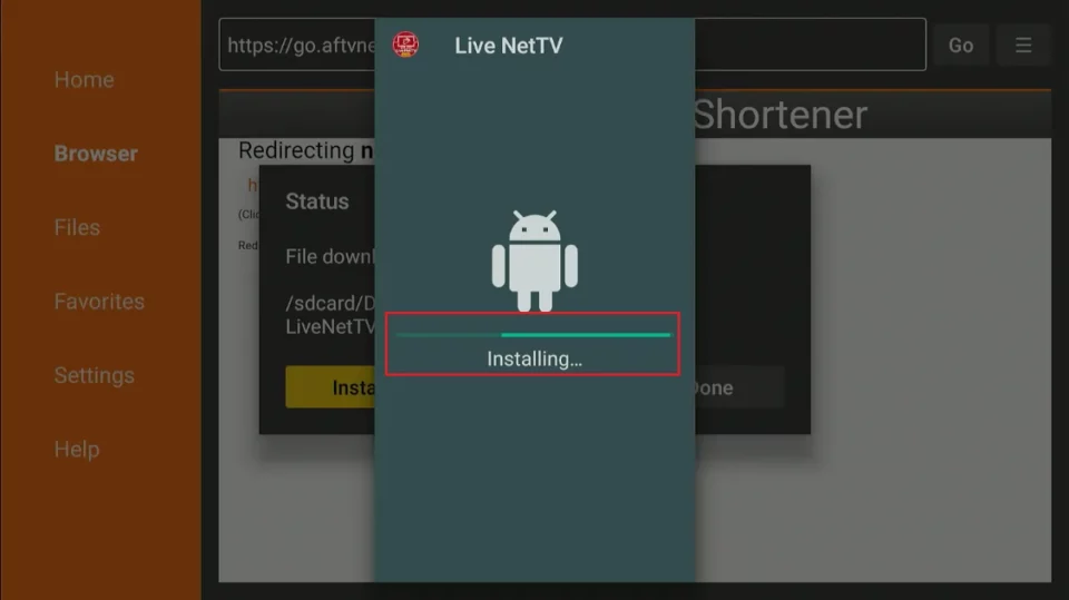 installing live net tv