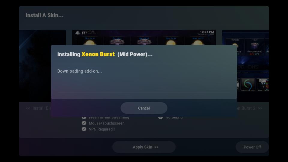 downloading addon