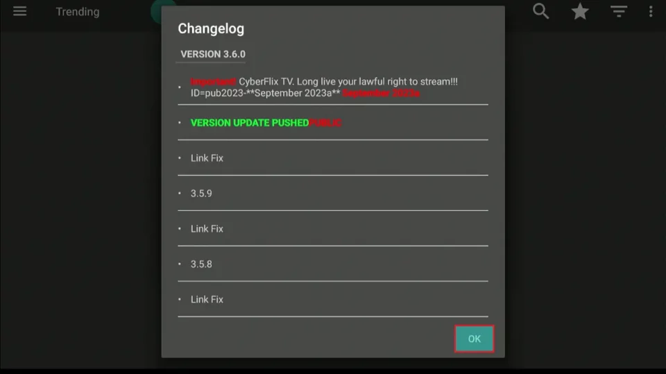 changelog