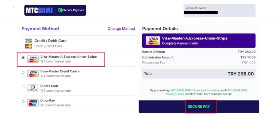 secure pay