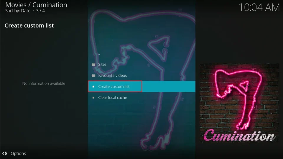 create custom list
