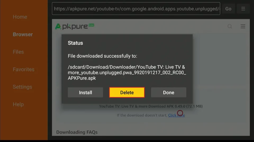 select delete