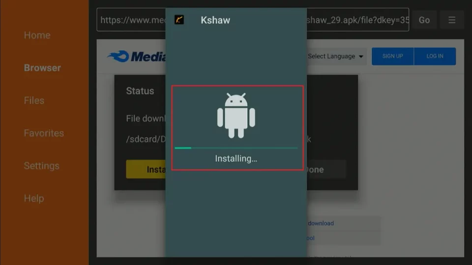 install kshaw player