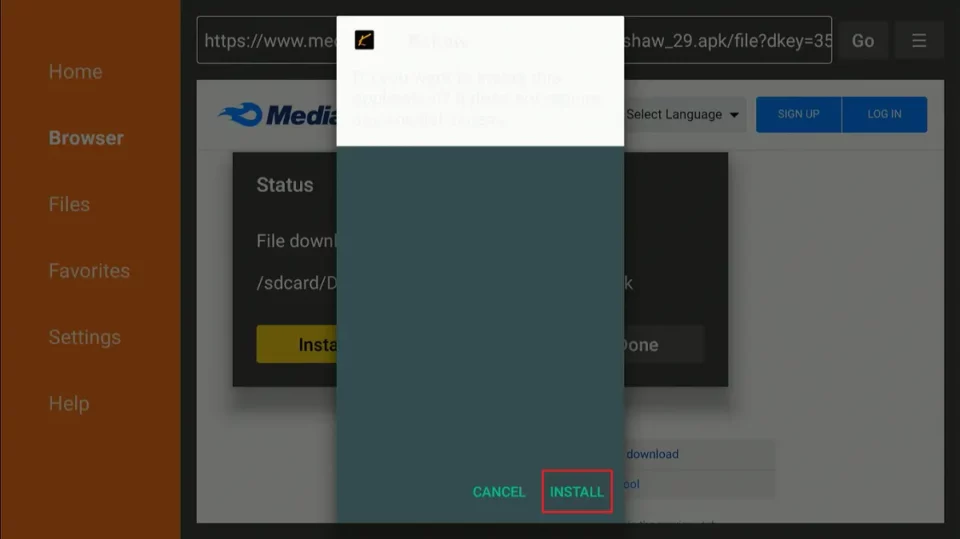 select install