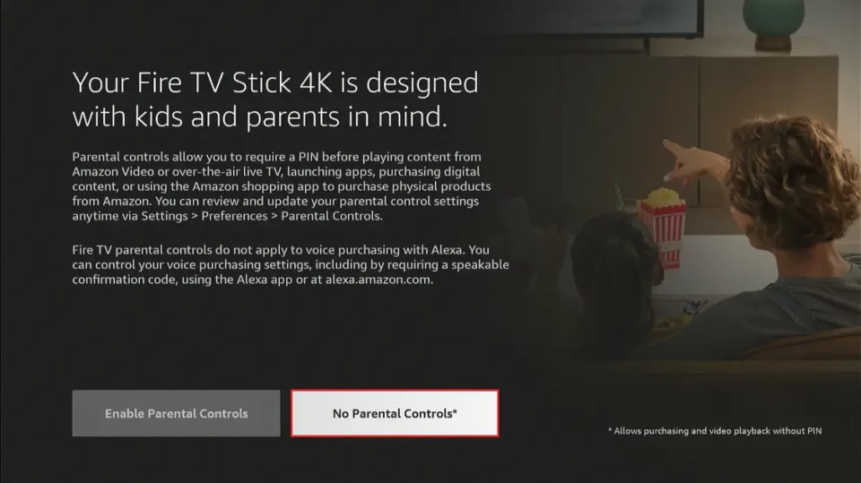 no parental controls
