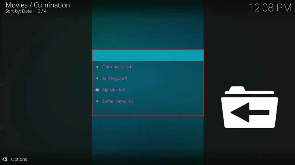 search categories