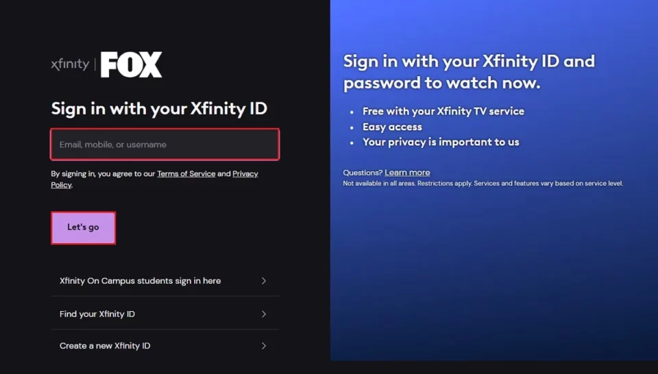 enter username and lets go