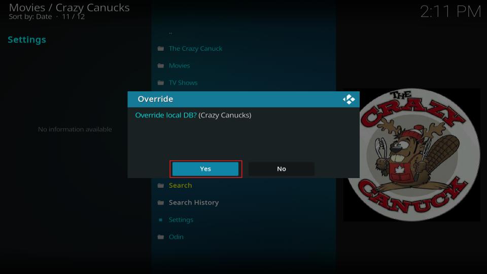 override yes