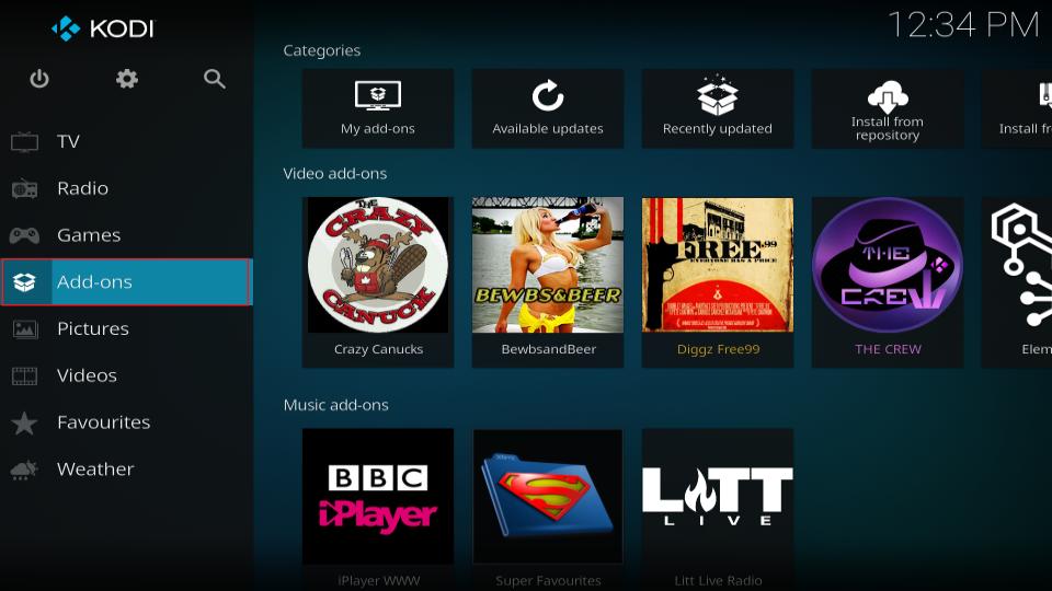select addons