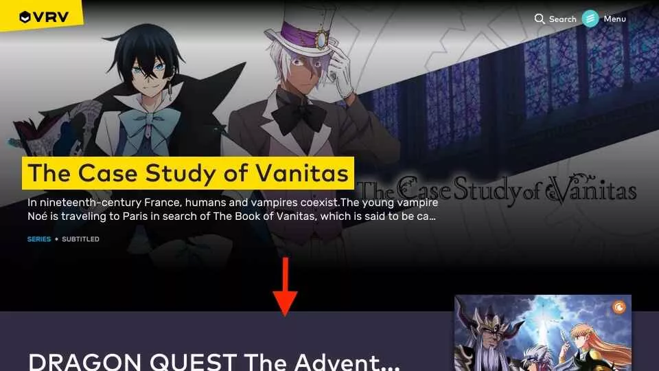 vrv on firestick