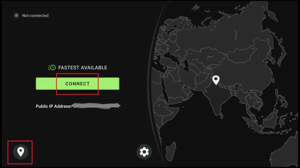 click on connect button