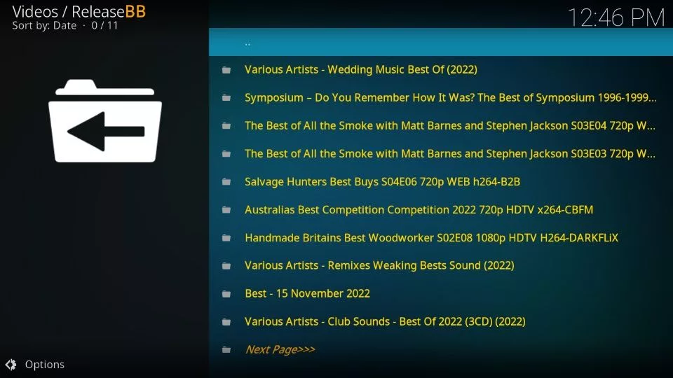 releasebb addon guide on kodi