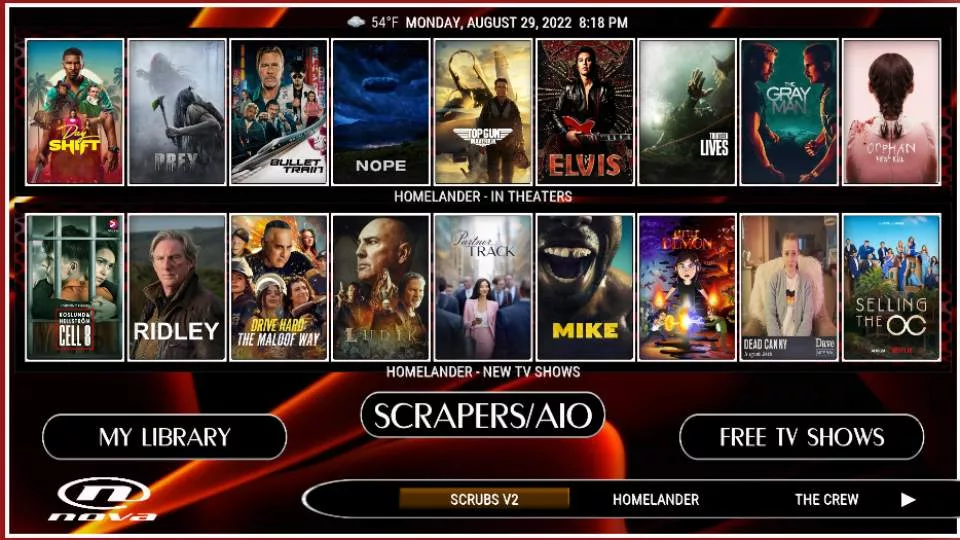 nova kodi build